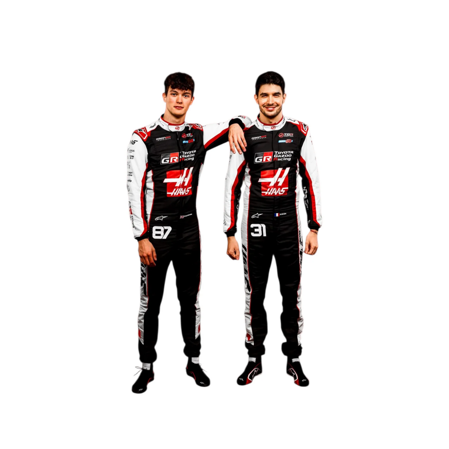 2026 Oliver Bearman Haas F1 Replica Race Suit – Pro Fit