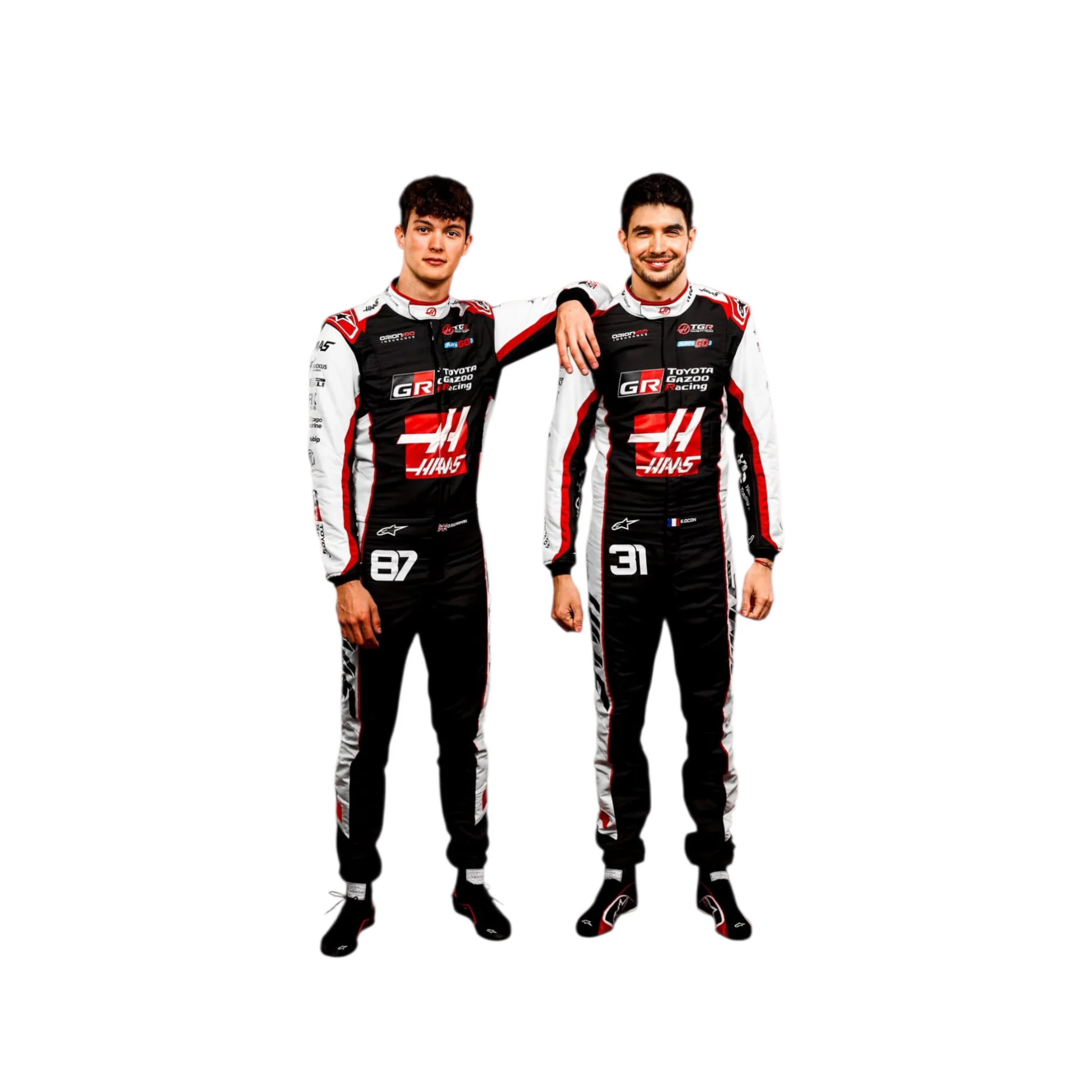 2026 Oliver Bearman Haas F1 Replica Race Suit – Pro Fit
