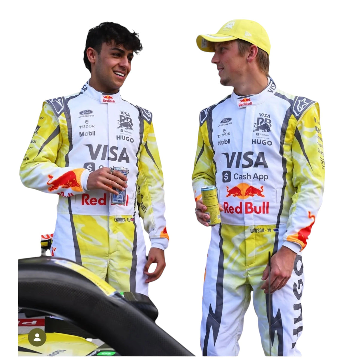 2026 Racing Bulls F1 Vintage Replica Racing Suit – Yellow Edition SpeedLine Racewear