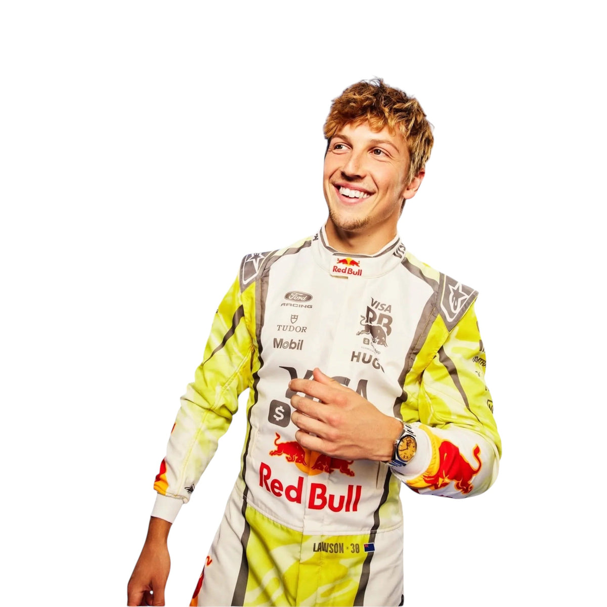 2026 Racing Bulls F1 Vintage Replica Racing Suit – Yellow Edition SpeedLine Racewear