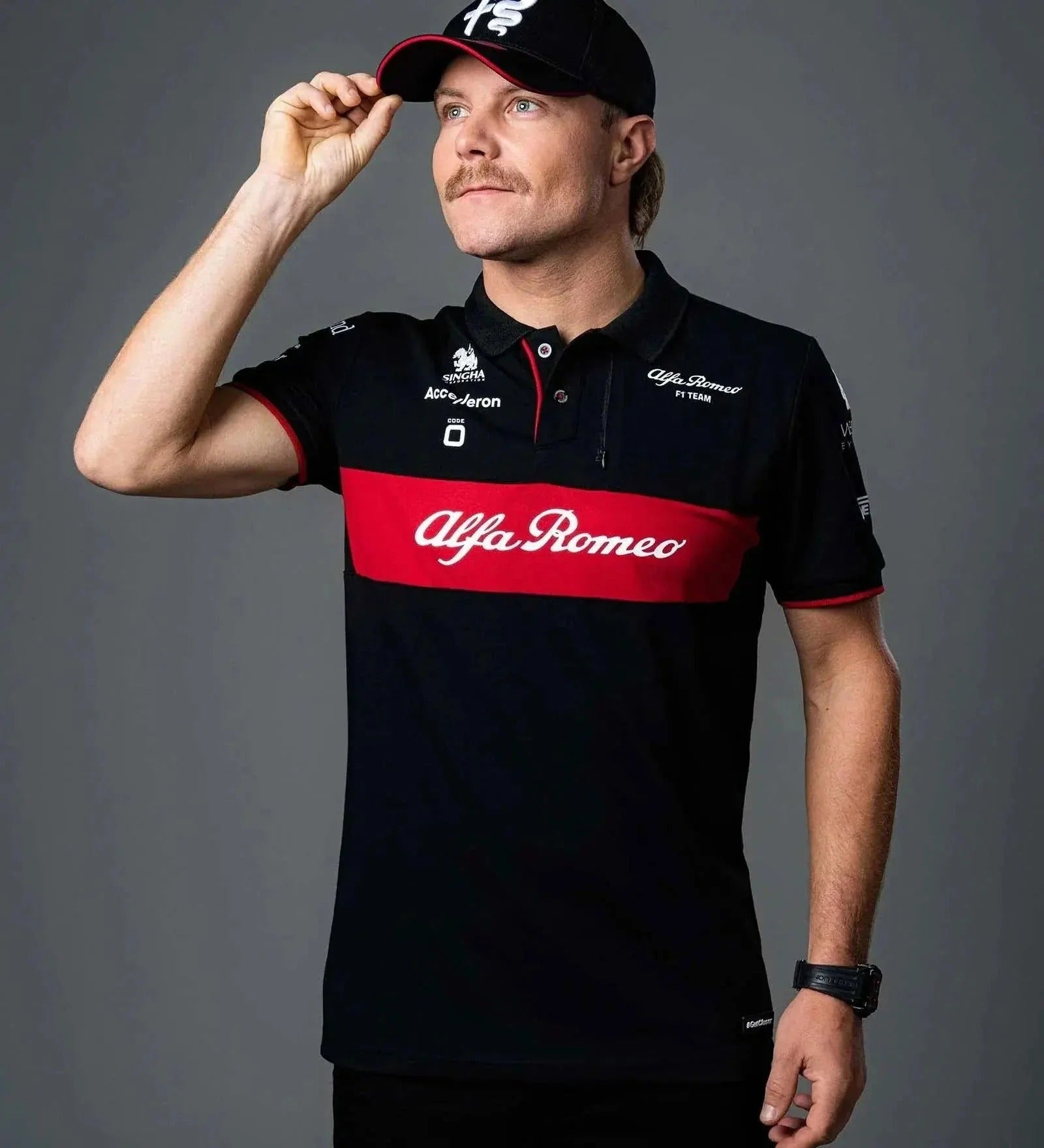 Alfa Romeo Men's Motorsport Polo Shirt Racing Edition