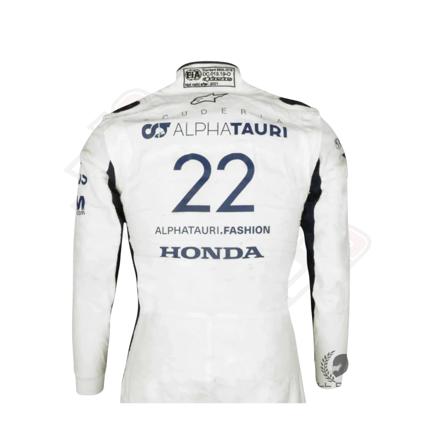 AlphaTauri F1 2021 Yuki Tsunoda suit back design