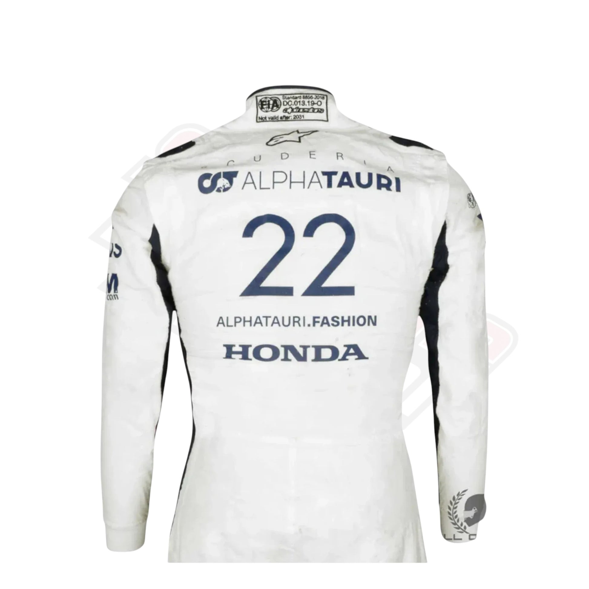 AlphaTauri F1 2021 Yuki Tsunoda suit back design