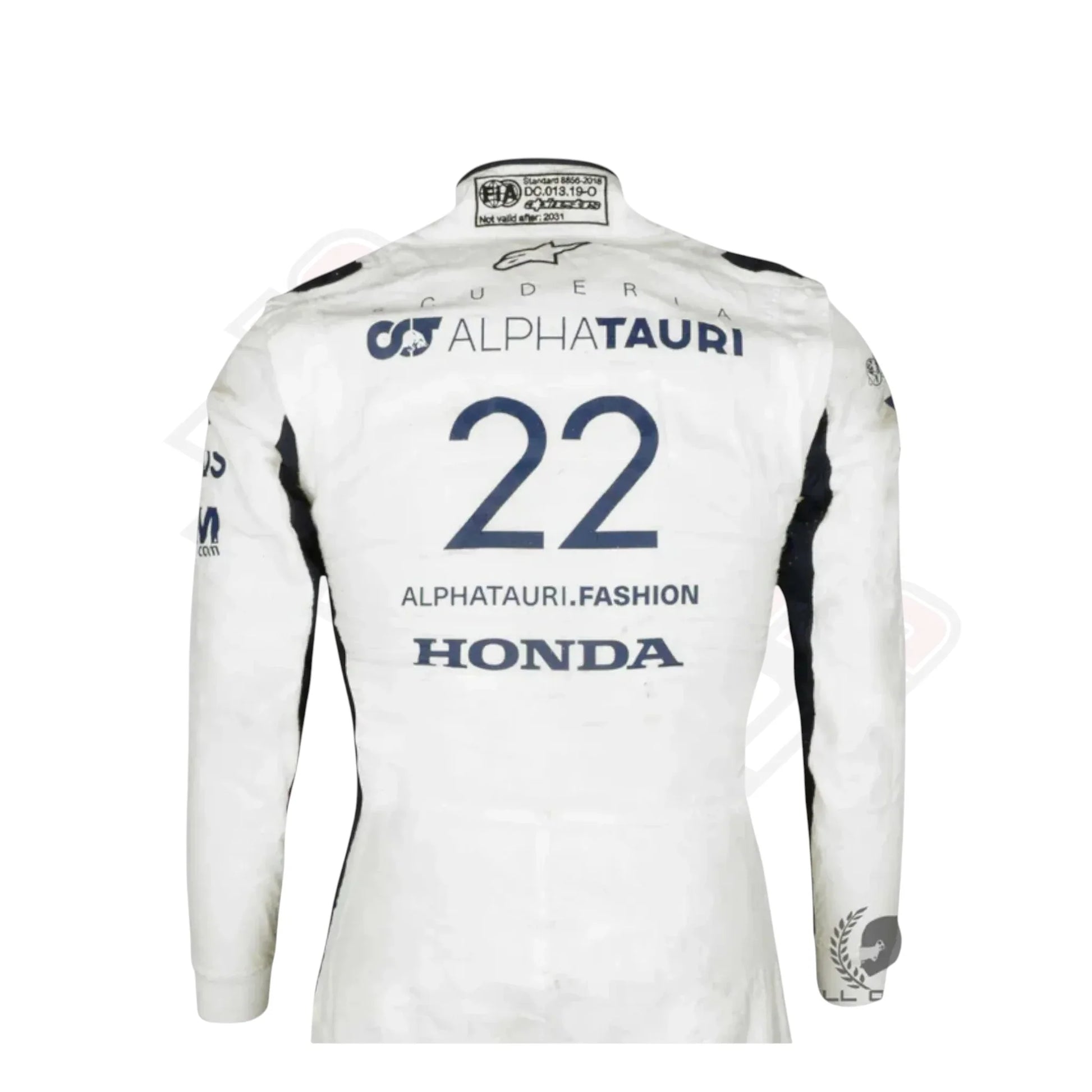 AlphaTauri F1 2021 Yuki Tsunoda suit back design