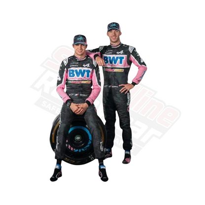 Alpine BWT F1 Racing Suit Fabric Close-Up