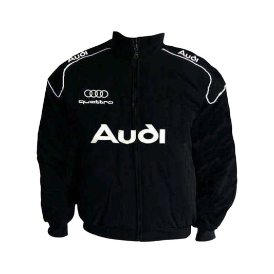 Audi Quattro Vintage Black & White Racing Jacket – Classic Motorsport