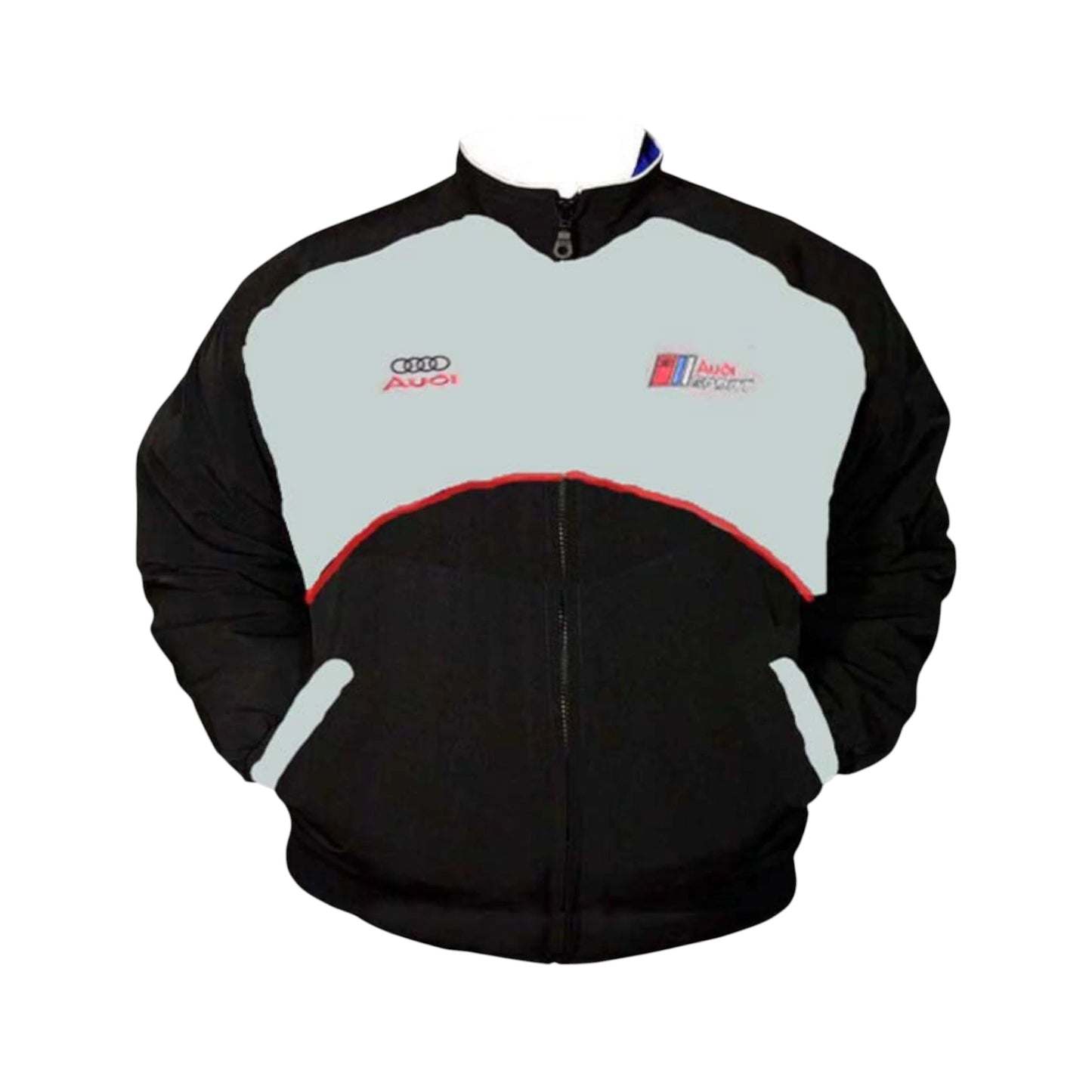 Audi Racing Vintage Jacket Black Light Gray – Motorsport Style