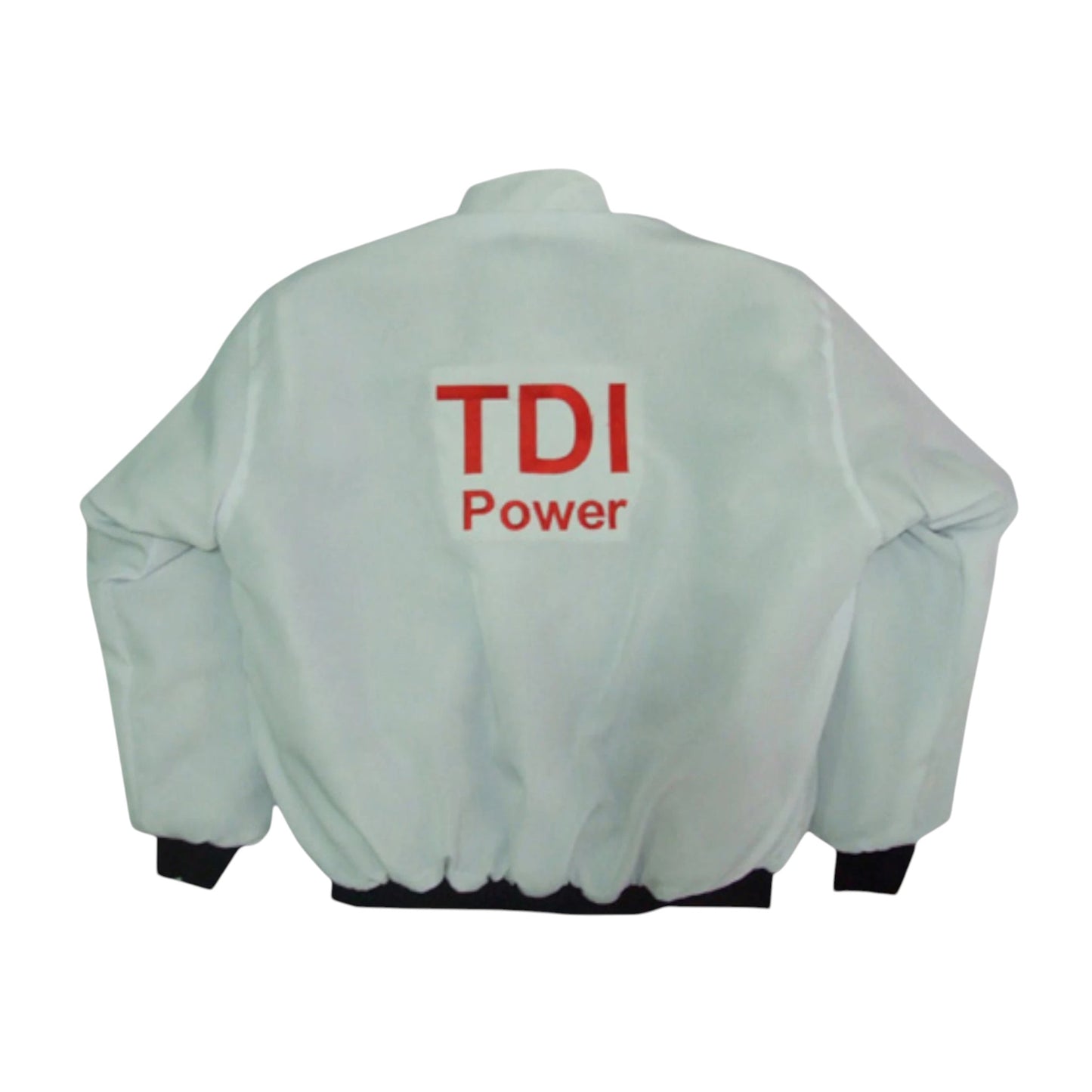 Audi TDI Vintage Racing Jacket Red White Back Design