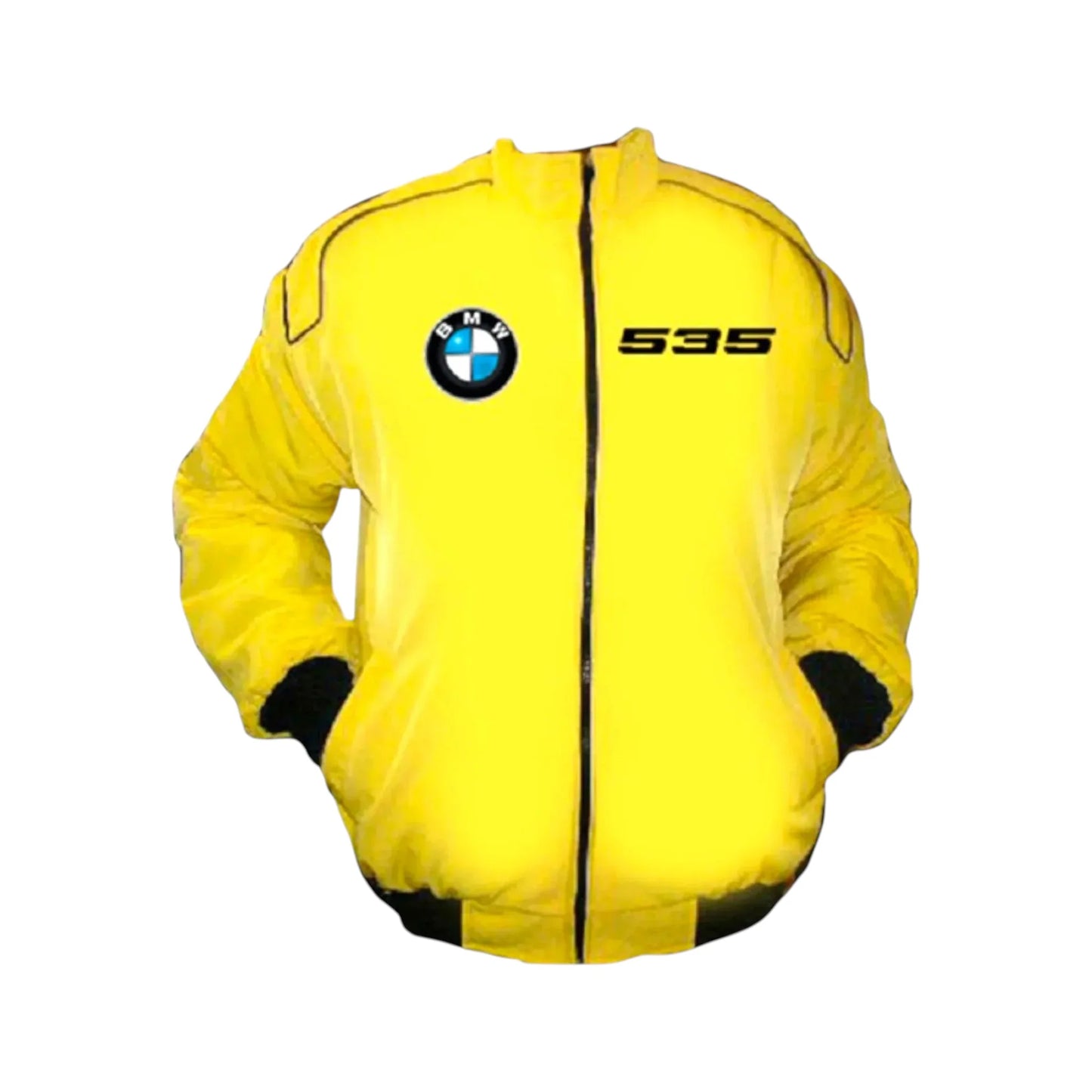 BMW 535 Yellow Vintage Racing Jacket – Performance Classic