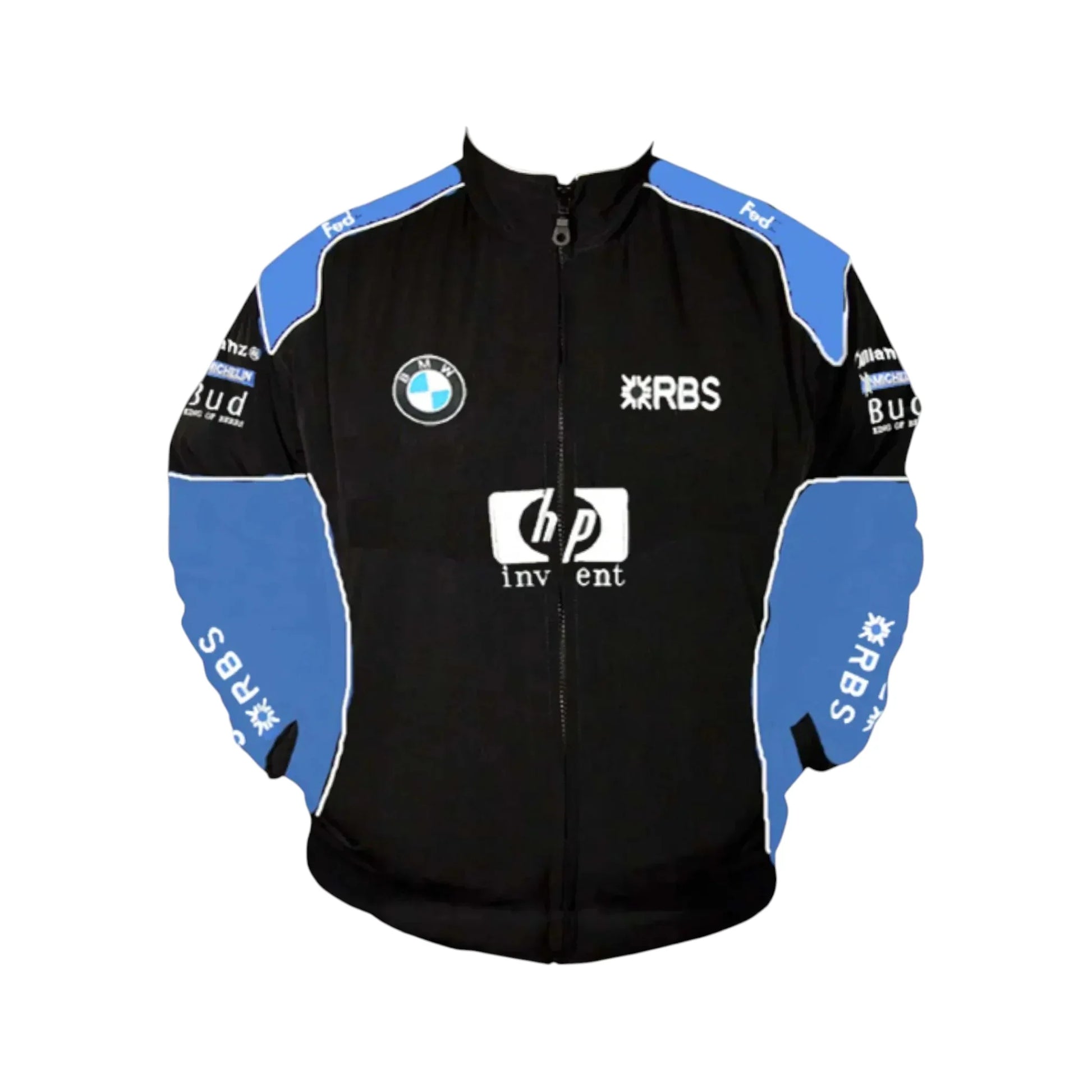 BMW F1 RBS Vintage Racing Jacket Blue Black