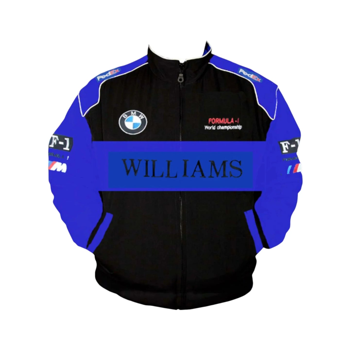 BMW F1 Williams Vintage Racing Jacket Royal Blue Black