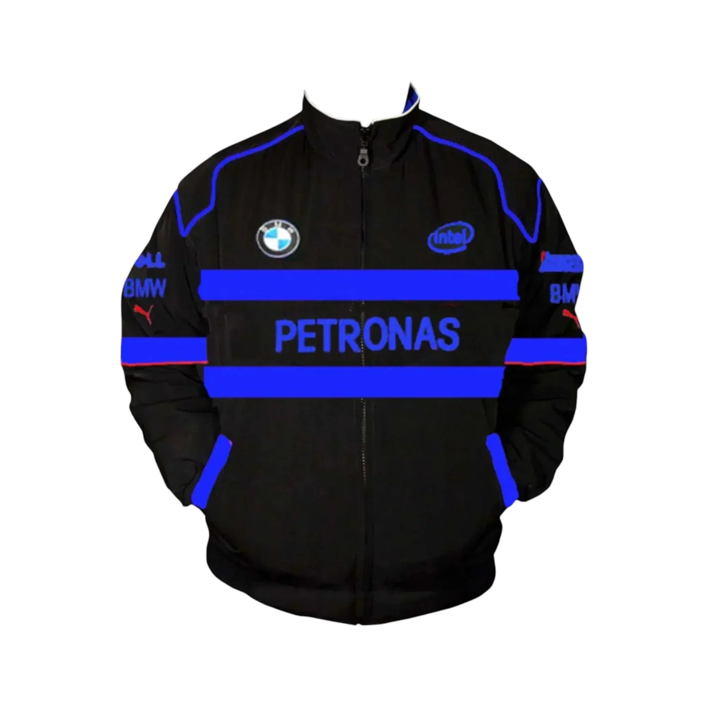 BMW Vintage Racing Jacket Petronas Black Royal Blue