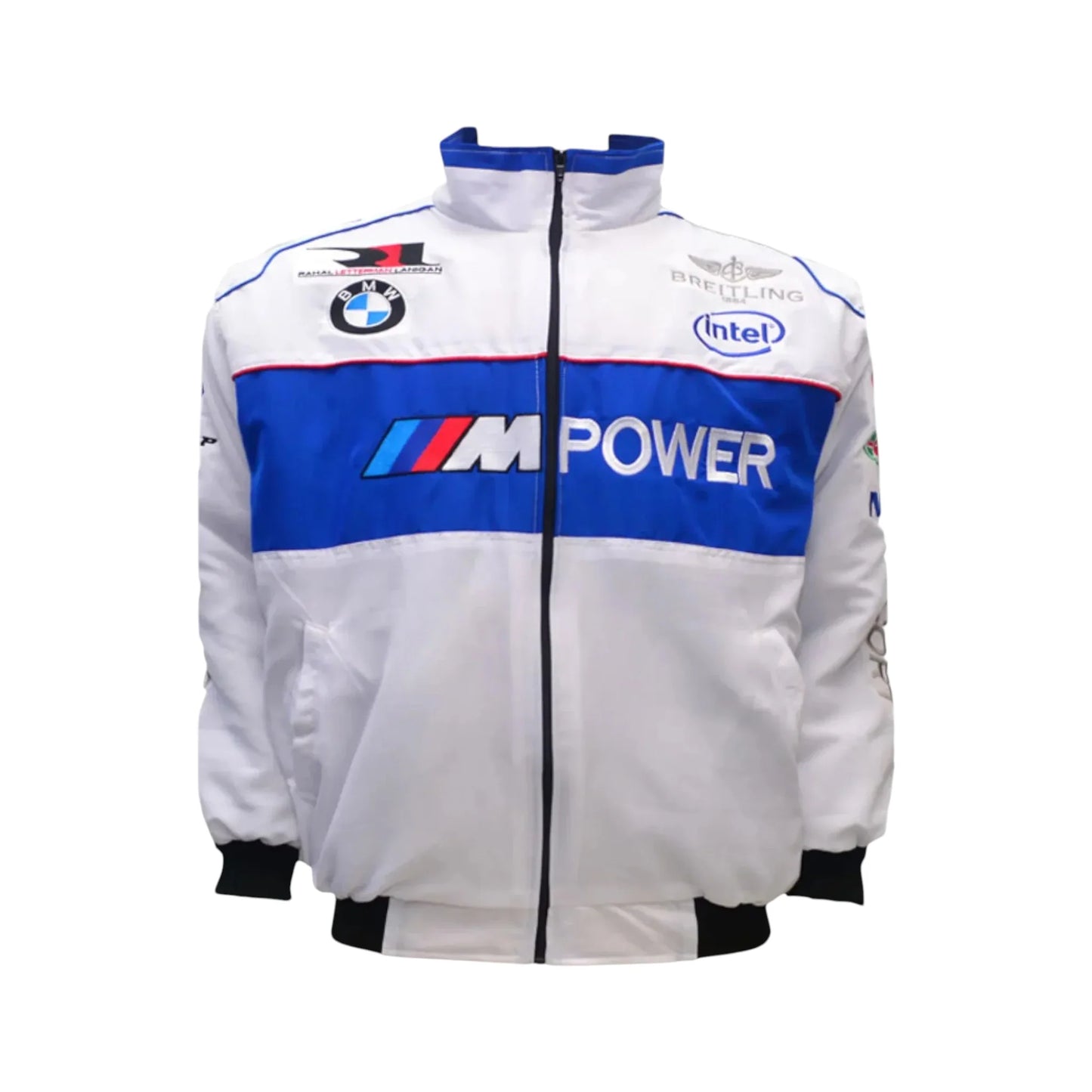BMW Vintage Racing Jacket White Blue Motorsport Style