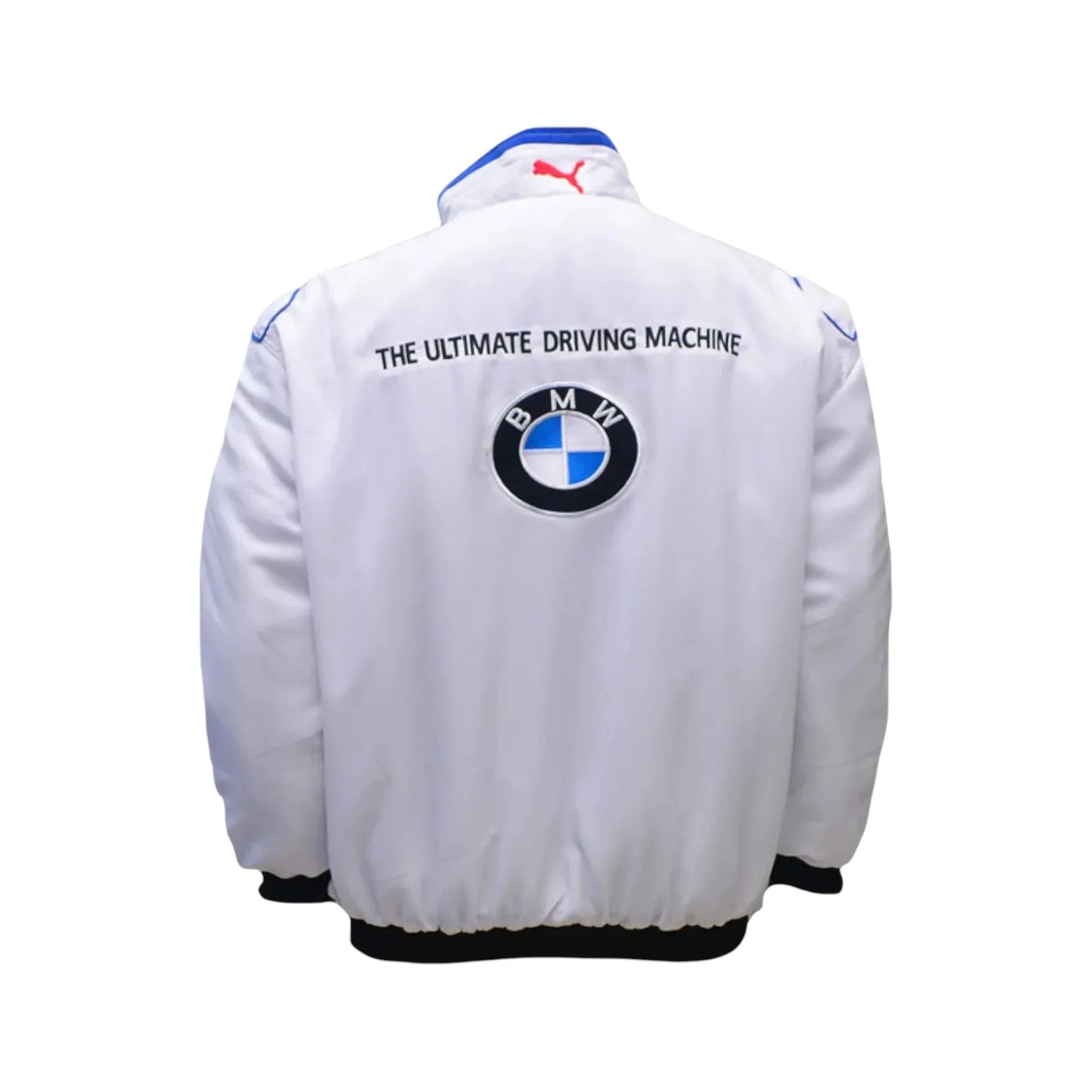 BMW Vintage Racing Jacket White Blue Motorsport Style