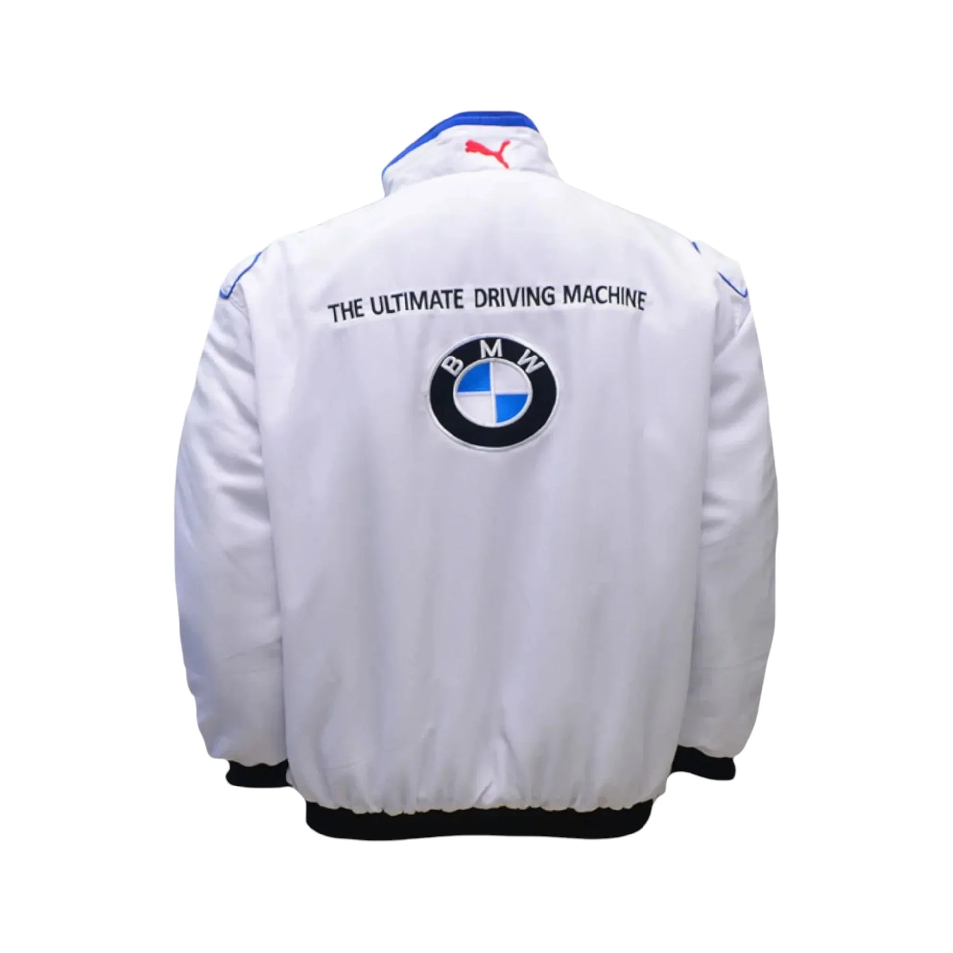 BMW Vintage Racing Jacket White Blue Motorsport Style