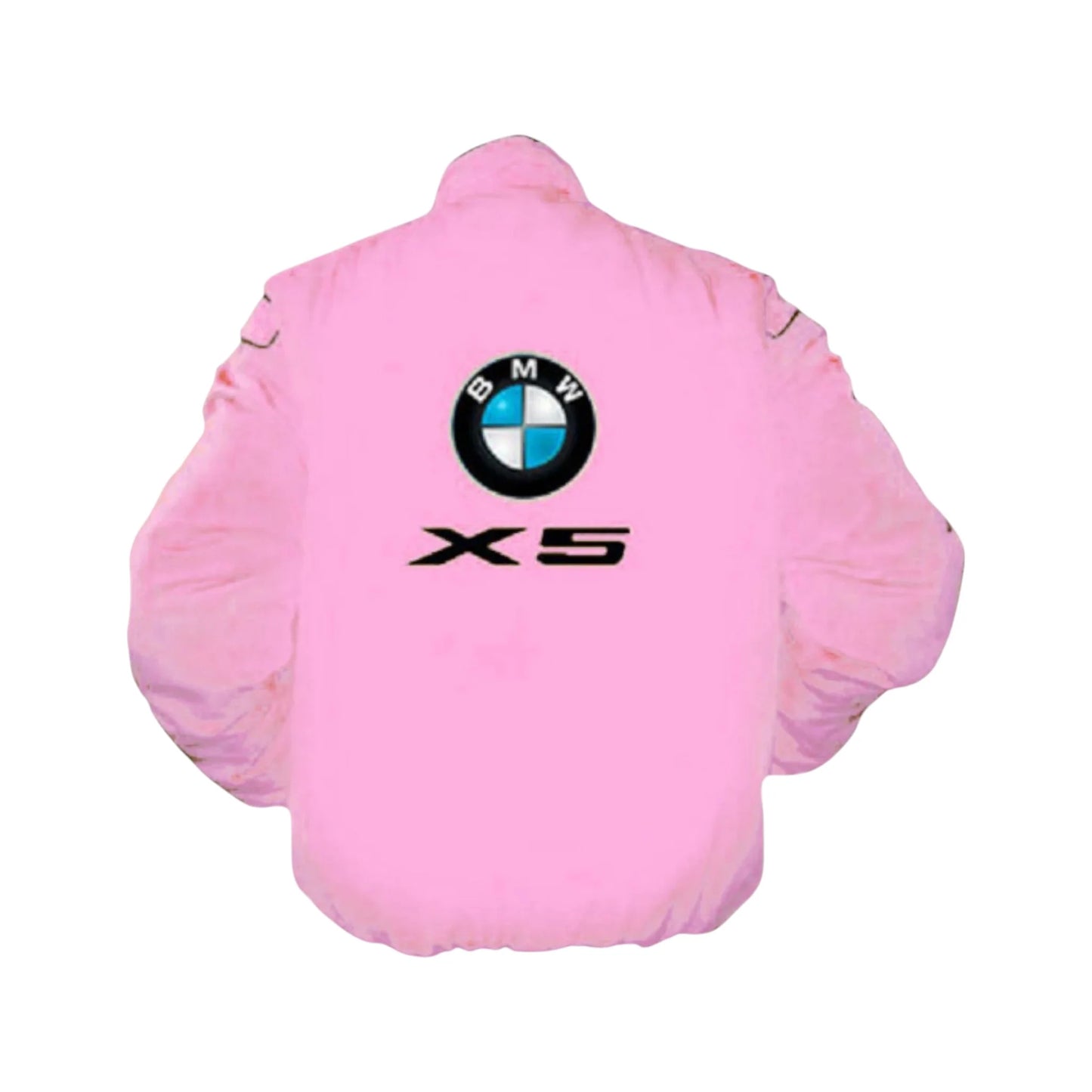 BMW X5 Vintage Racing Jacket Light Pink Replica Style
