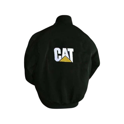 CAT Black Vintage Racing Jacket – Industrial Style