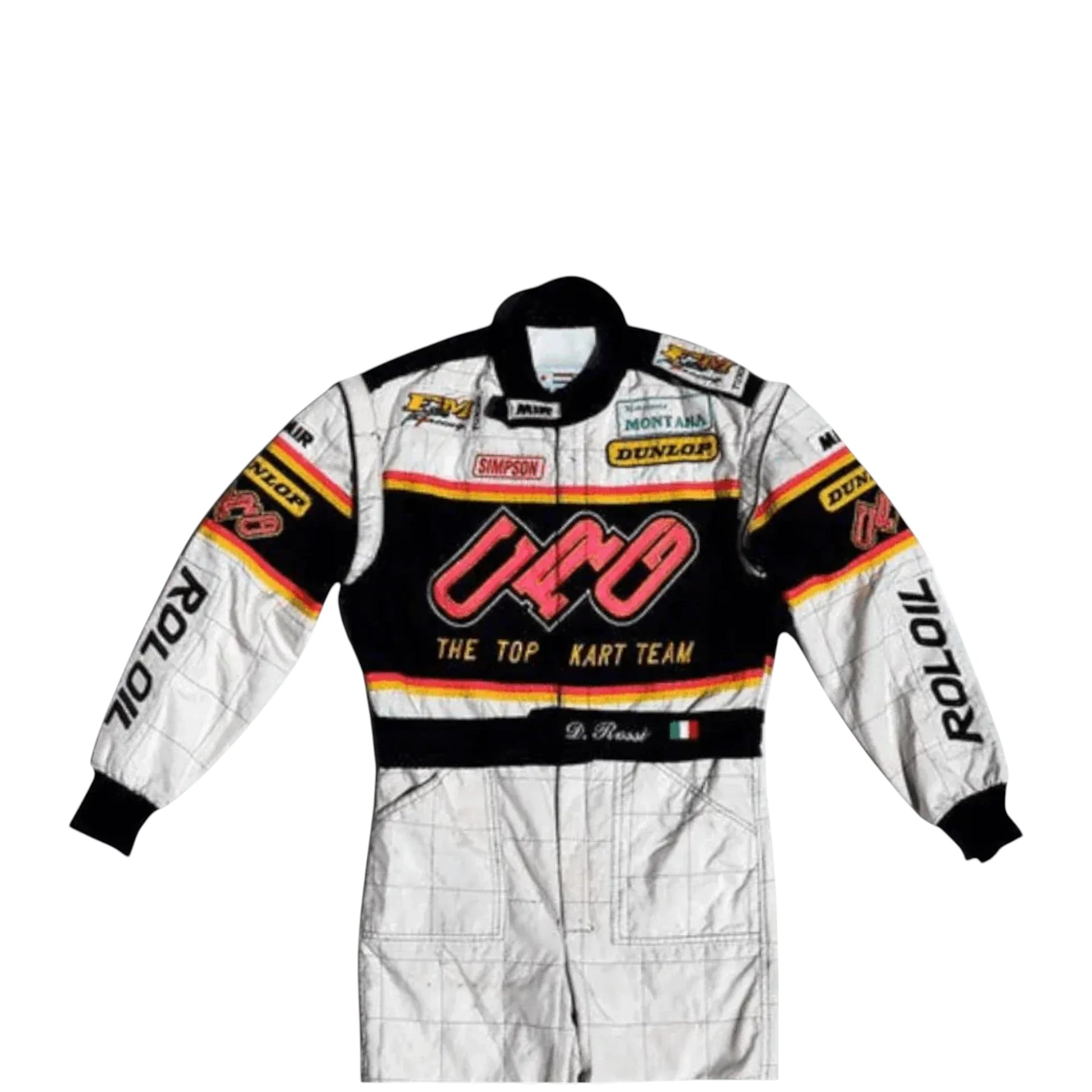 CRG kart suit sublimation print detail