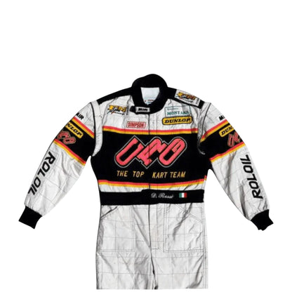 CRG kart suit sublimation print detail