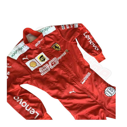 Charles Leclerc 2019 Ferrari 90 Years F1 race suit front