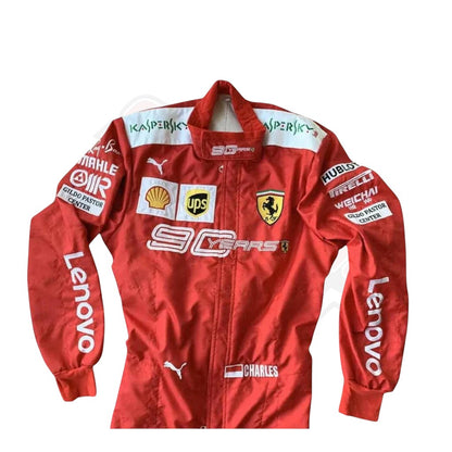 Charles Leclerc 2019 Ferrari 90 Years F1 race suit front