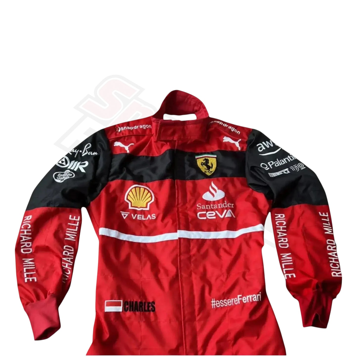 Charles Leclerc 2022 Scuderia Ferrari F1 Embroidery Race Suit