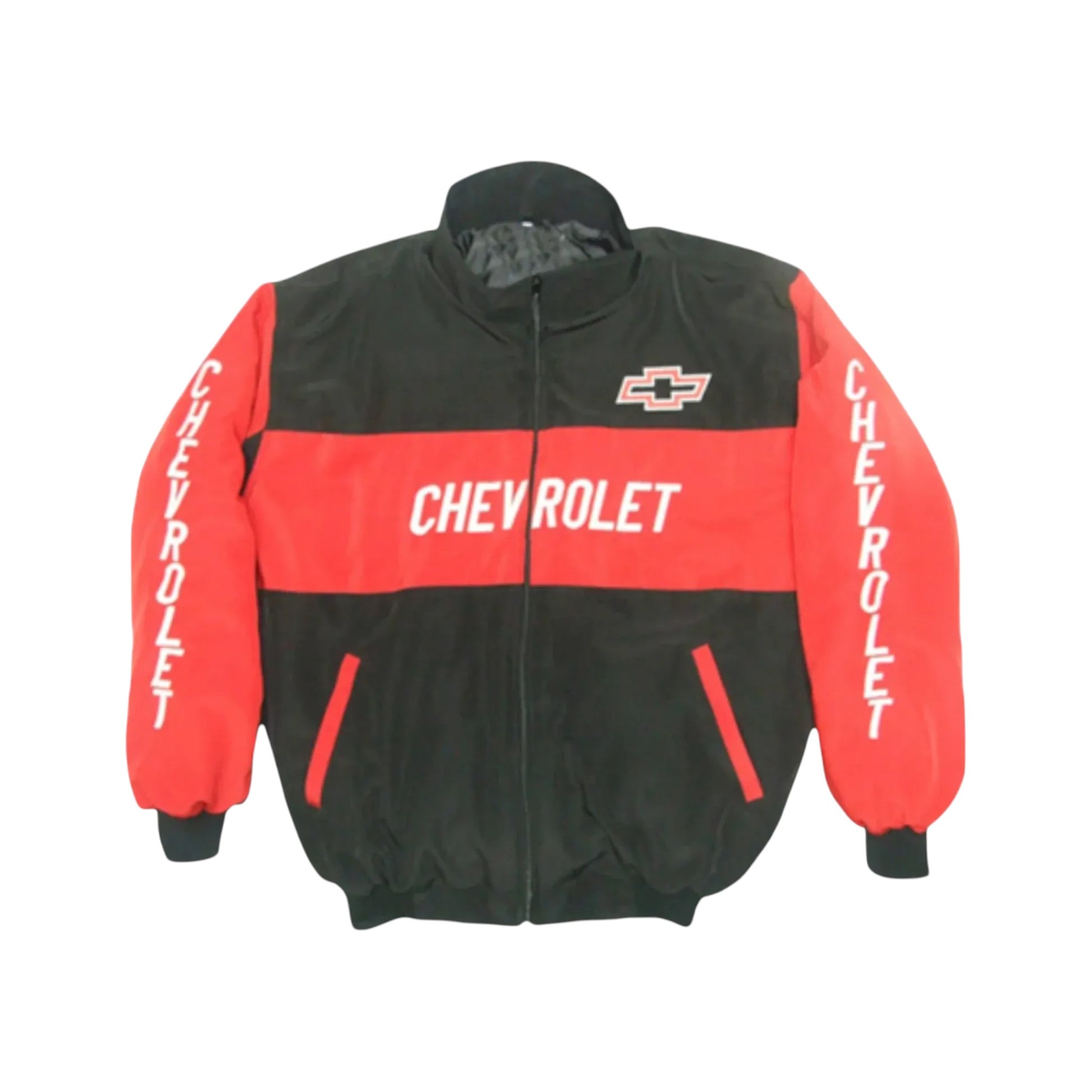 Chevrolet Black & Red Vintage Racing Jacket