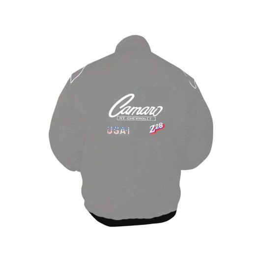 Chevrolet Camaro Gray Vintage Racing Jacket