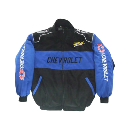 Chevrolet Vintage Racing Jacket Black & Blue Edition