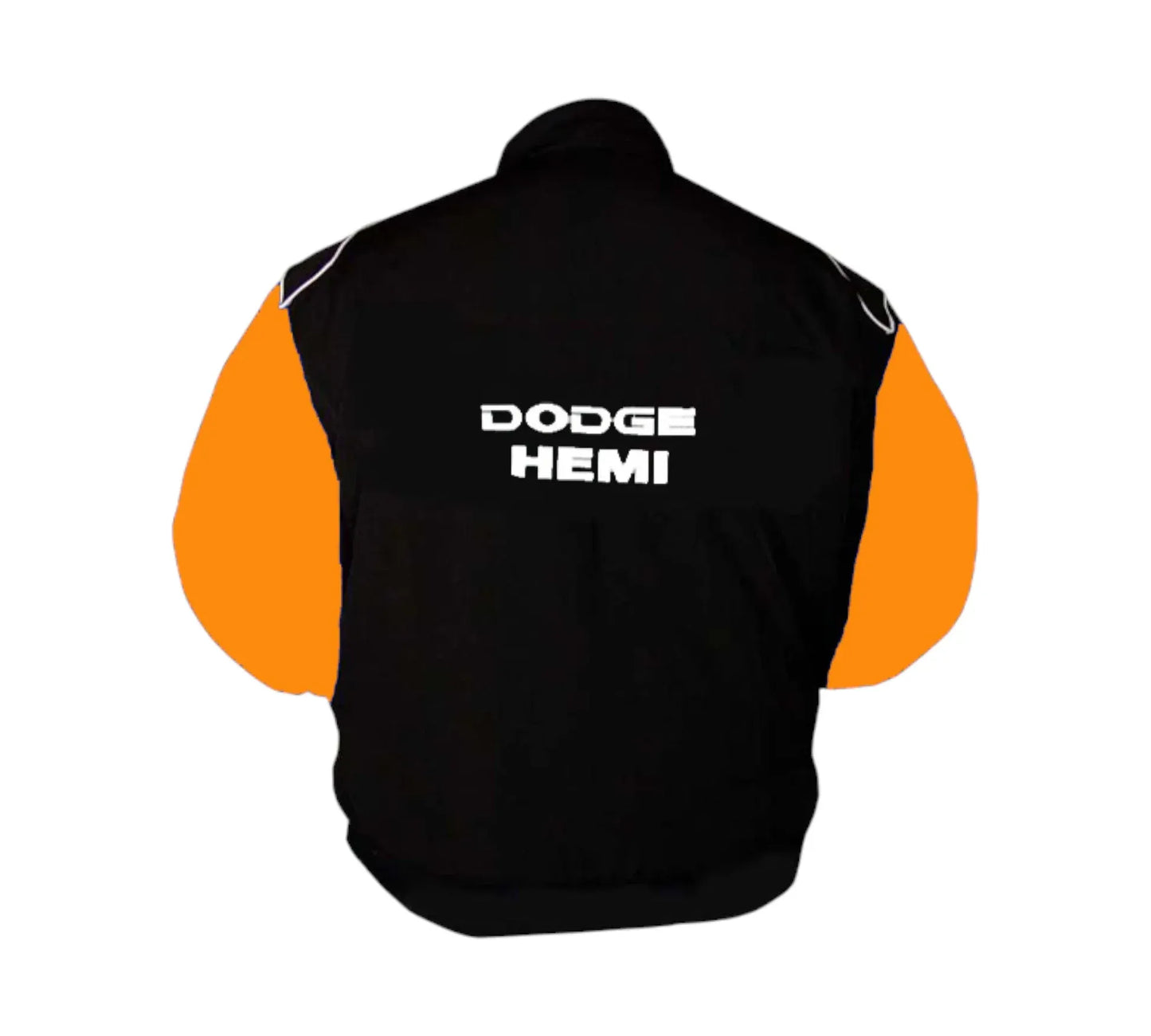 Dodge Hemi Vintage Racing Jacket Orange Black