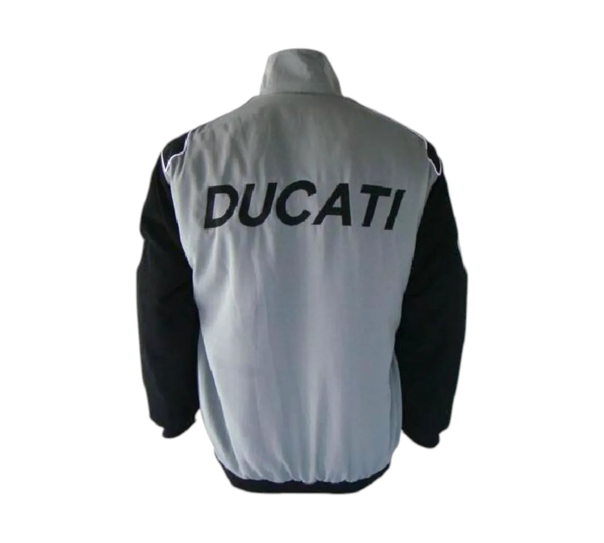 Ducati Corse Black & Light Gray Racing Jacket_1