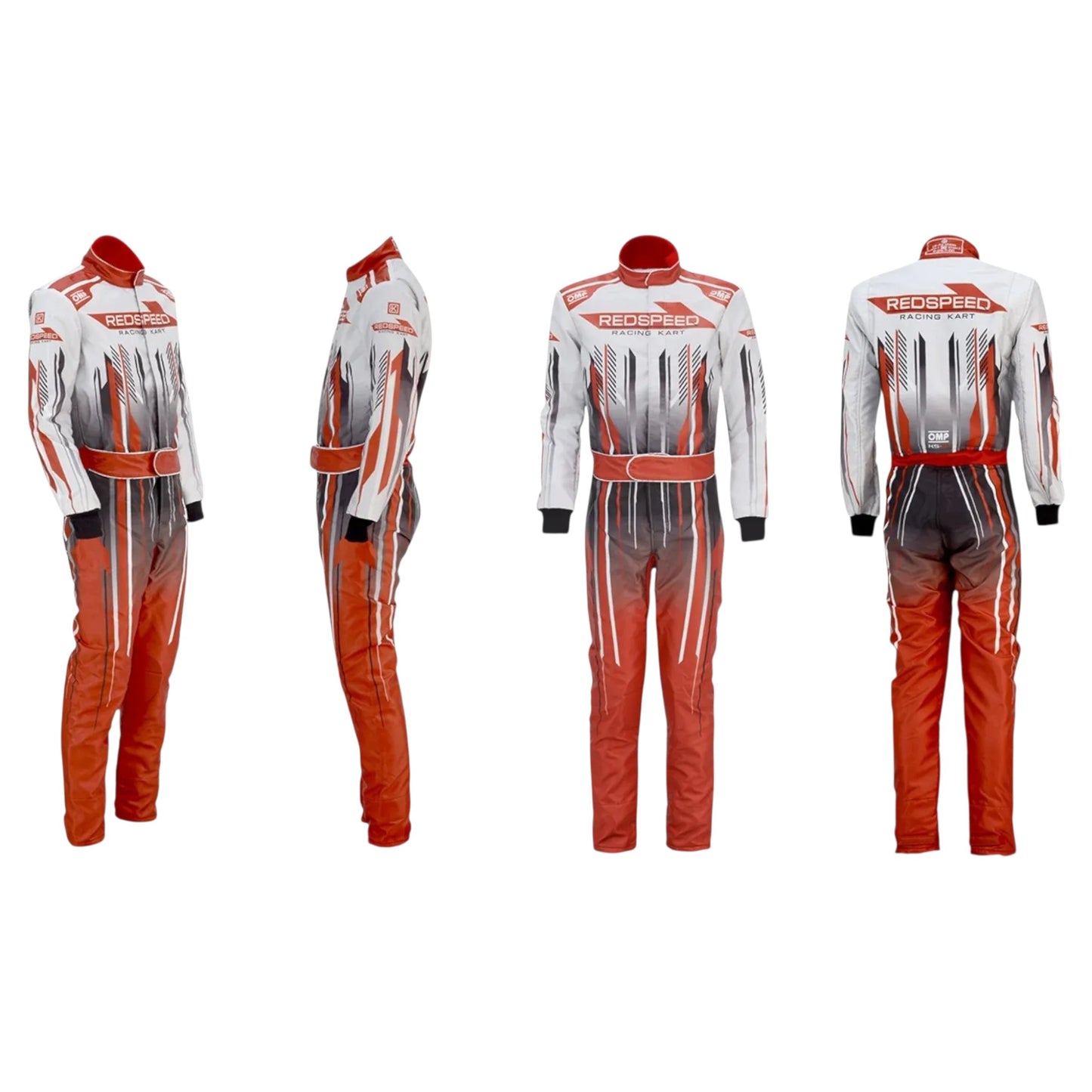Durable Redspeed OMP go-kart race suit material