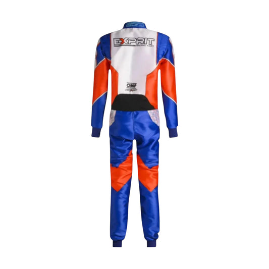 Exprit 2025 karting driver suit back design