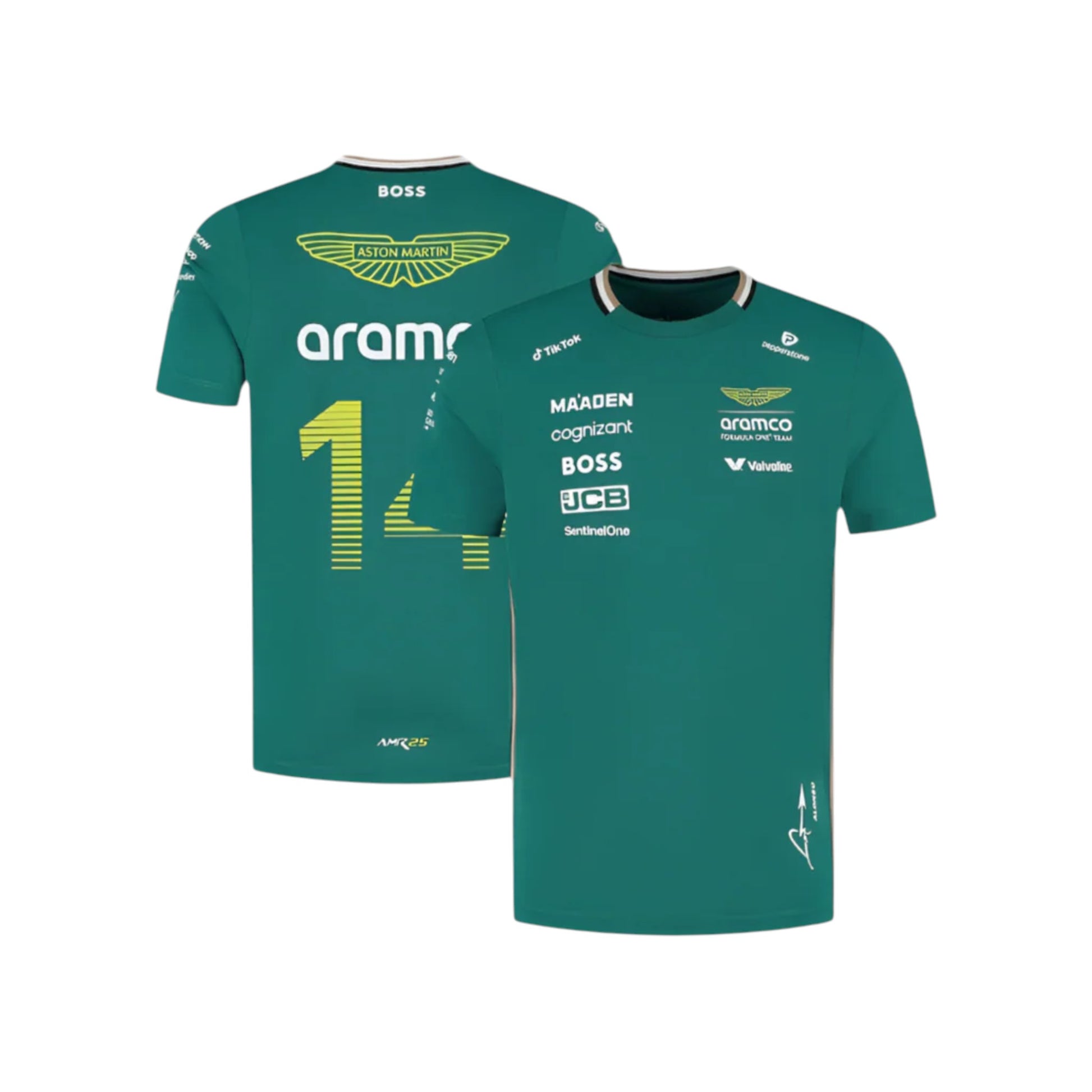 Fernando Alonso 2025 Aston Martin Aramco F1 team t-shirt