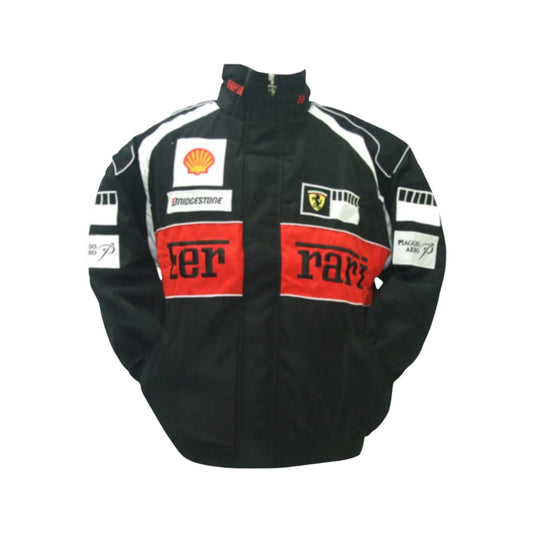 Ferrari F1 Vintage Racing Jacket Red Black Motorsport Streetwear