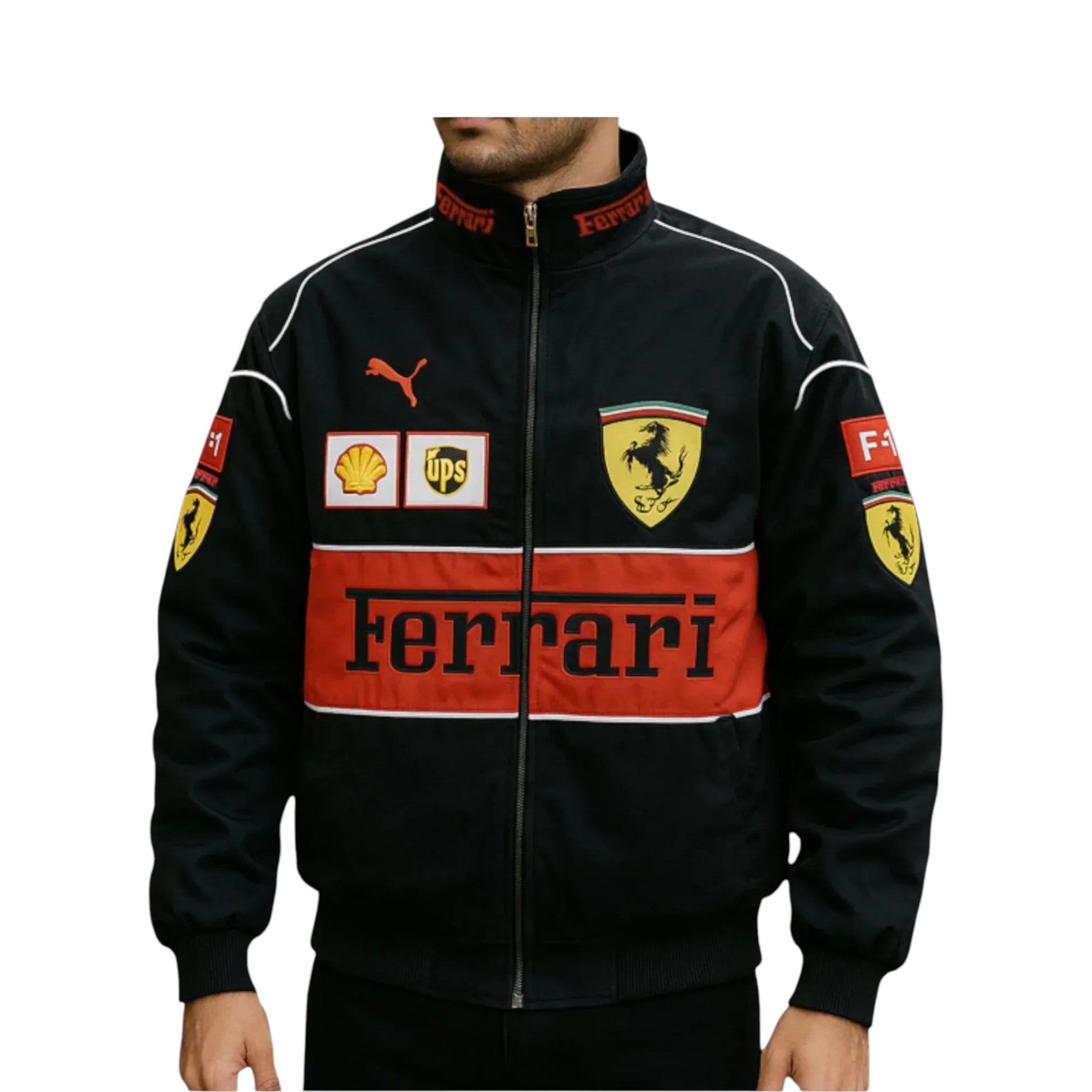 Ferrari F1 Vintage Racing Jacket Black – SpeedLine Racewear