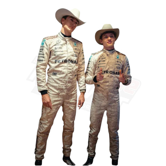 George Russell Formula 1 Team Suit 2025 Detail Close-Up