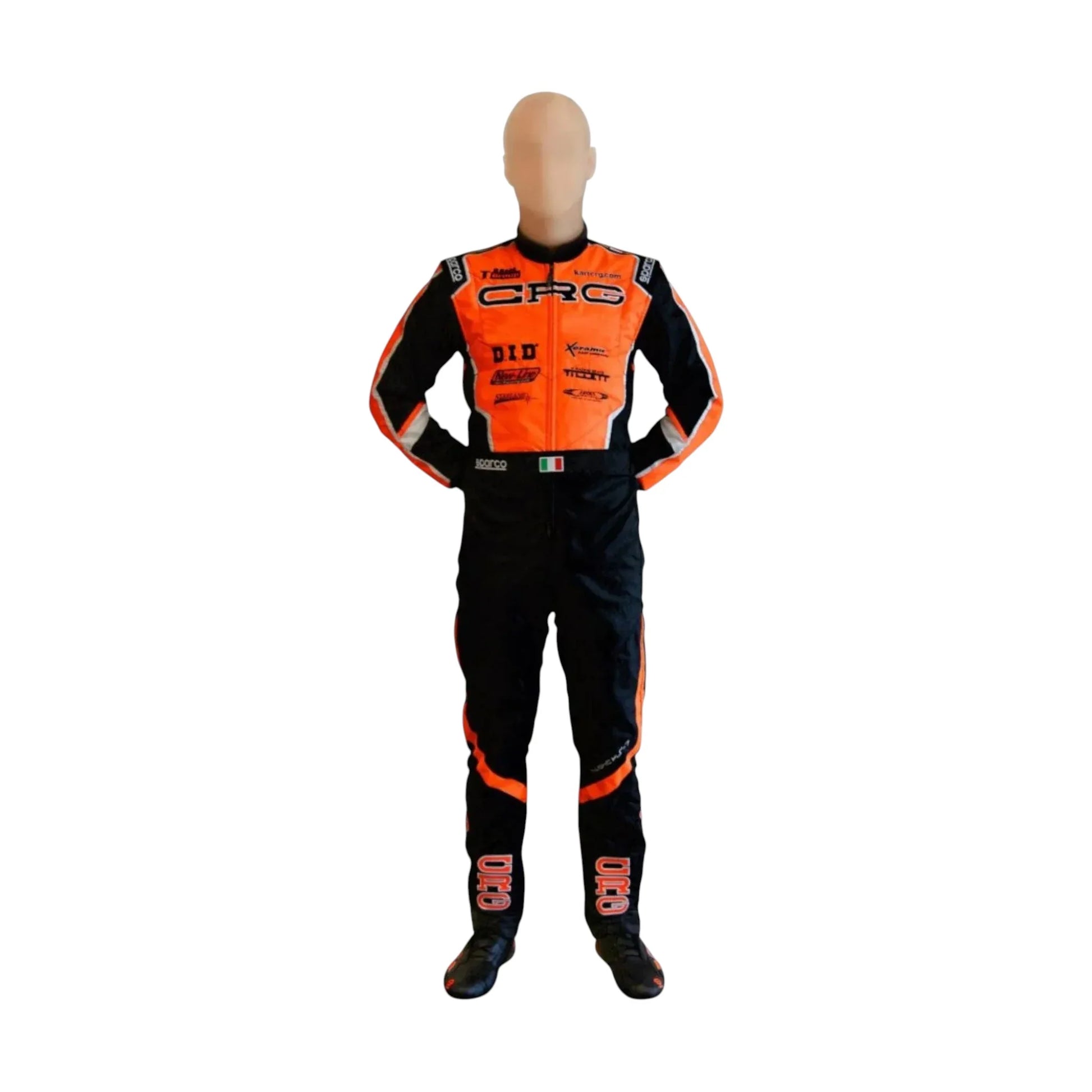 Go-kart racing suit CRG sublimation printed 2022 front view