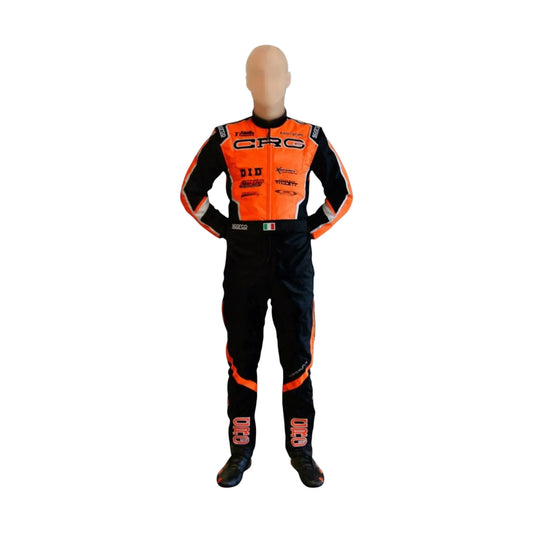 Go-kart racing suit CRG sublimation printed 2022 front view