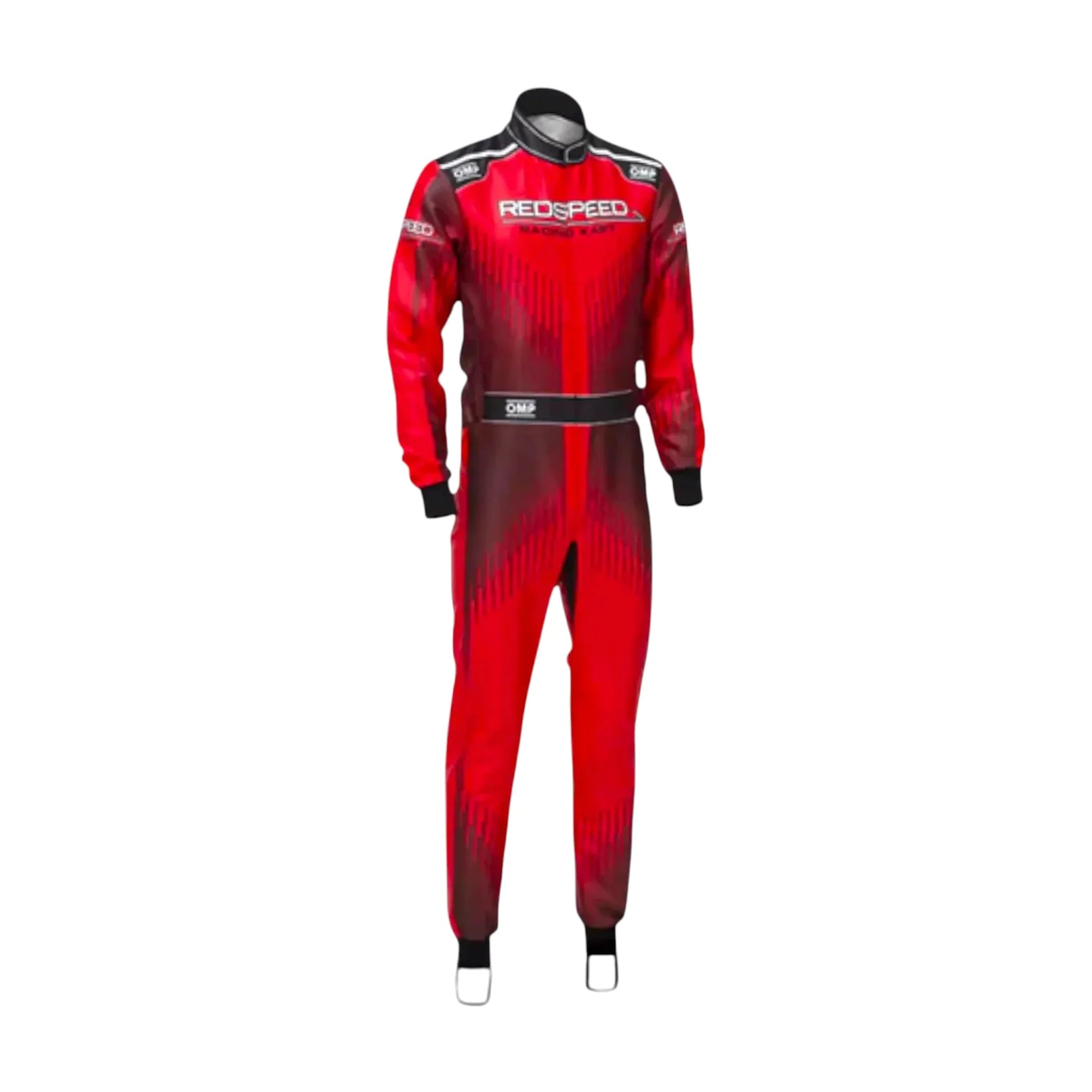 Go-kart racing suit Red Speed OMP 2021 front view