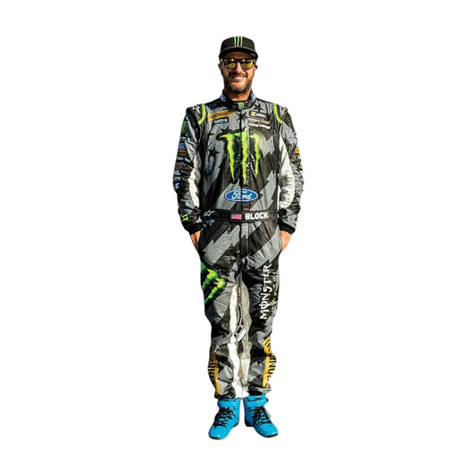 Go kart racing suit Monster Ken Block front view