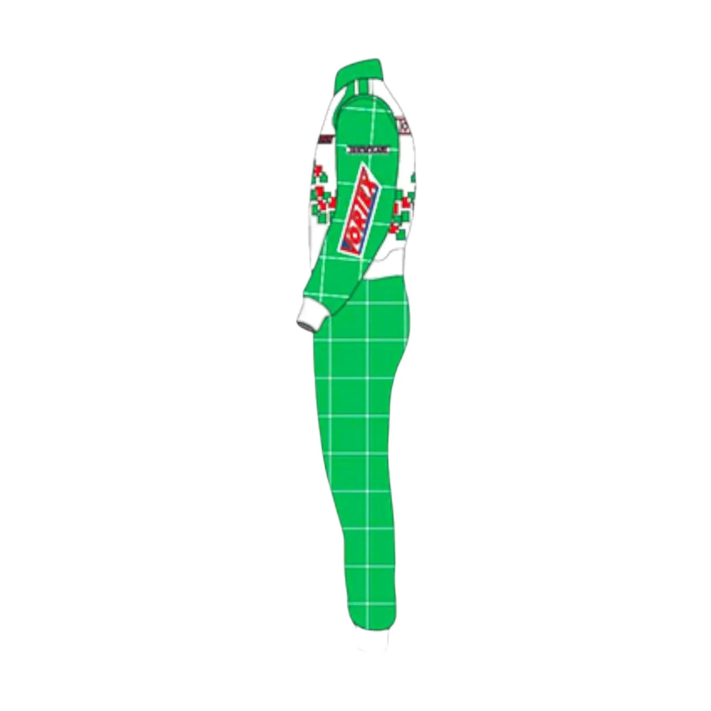 Go kart racing suit Tony Kart side left angle