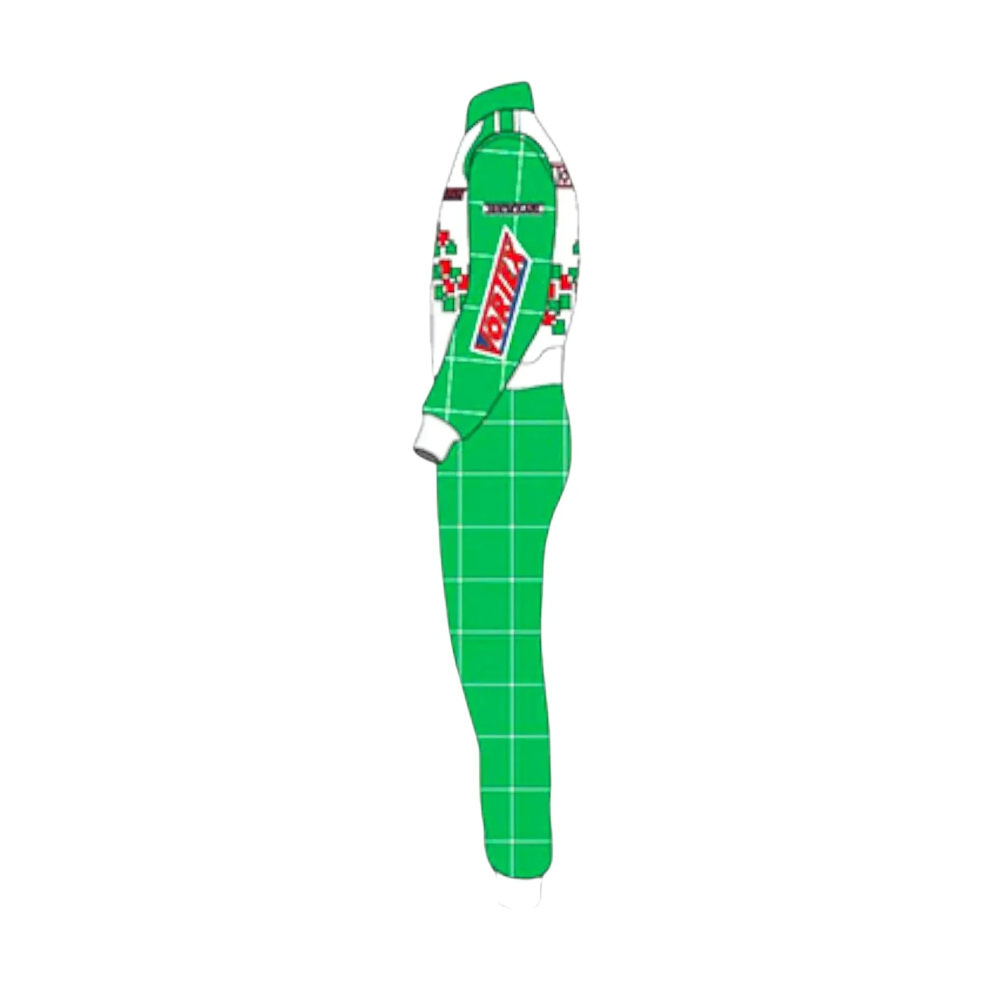 Go kart racing suit Tony Kart side left angle