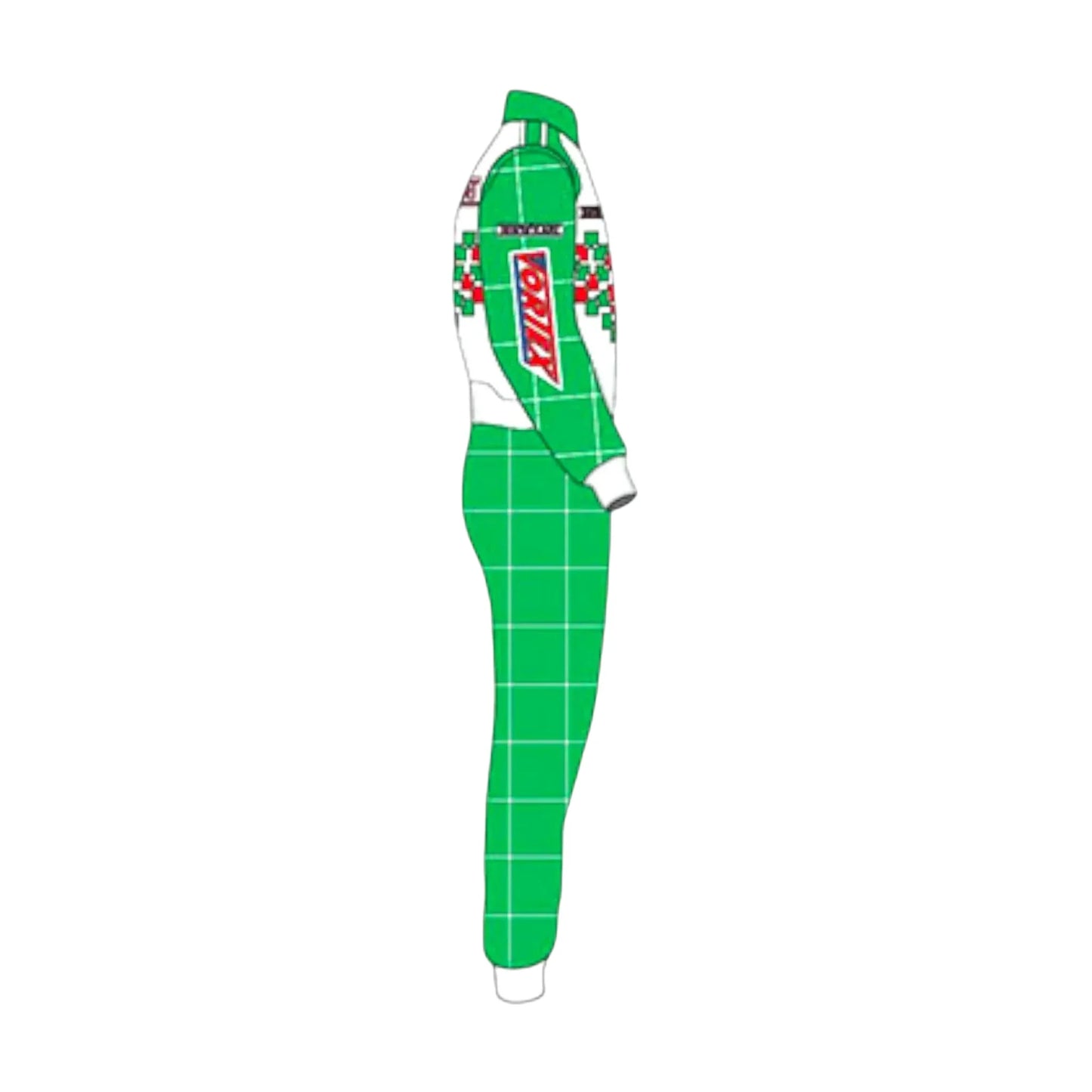 Go kart racing suit Tony Kart side right angle