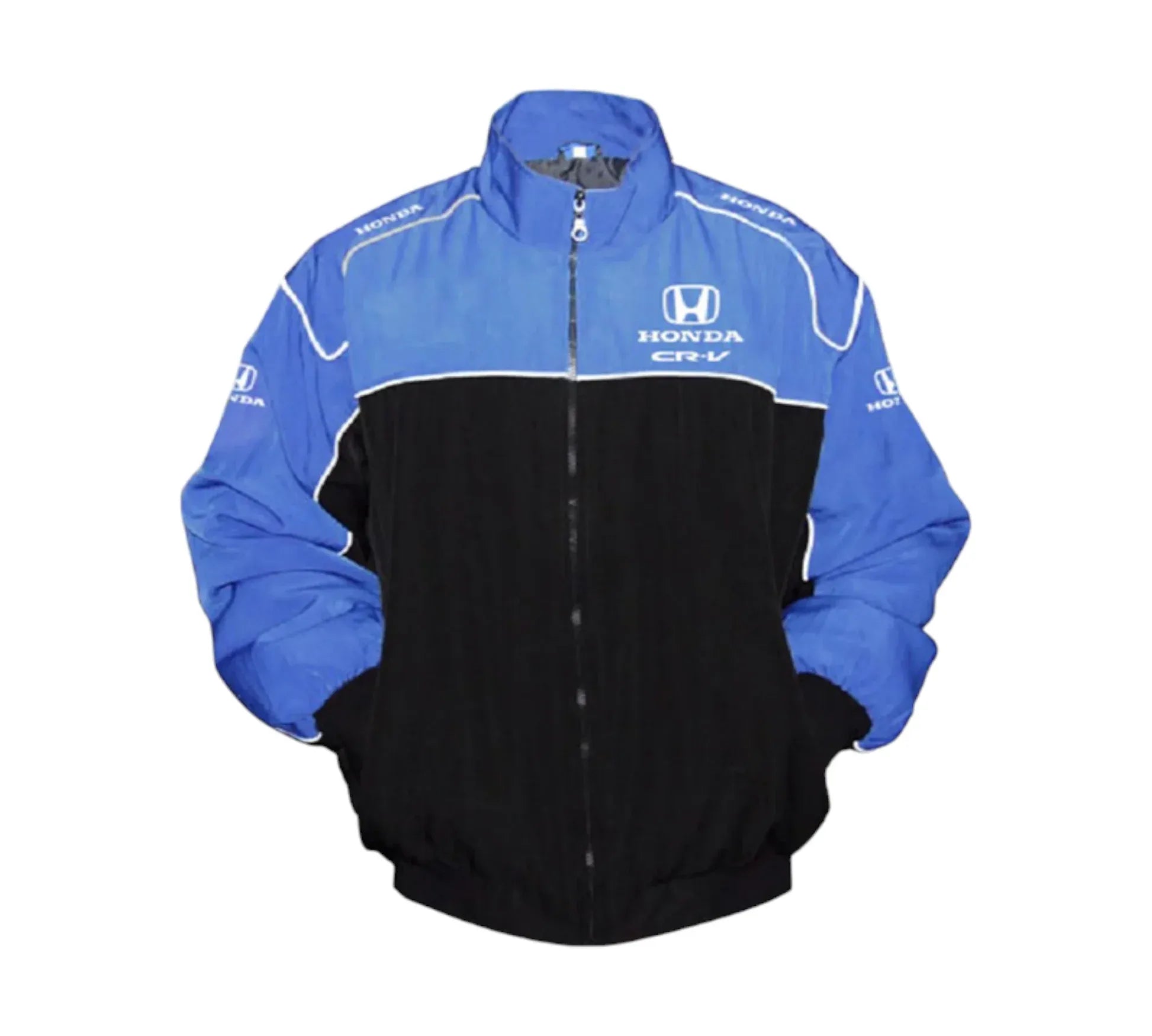 Honda CR-V Racing Jacket Vintage Style – Blue Black Motorsport Edition