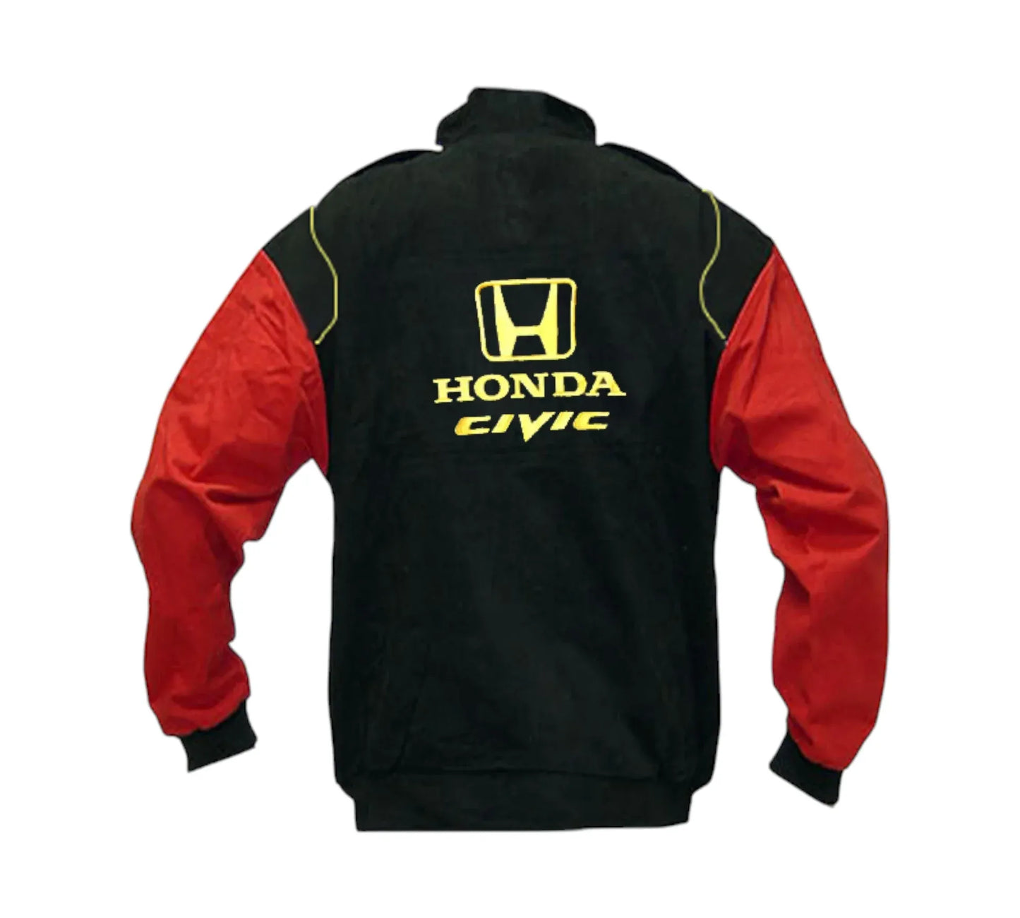 Honda Civic Racing Jacket Black & Red Vintage 1