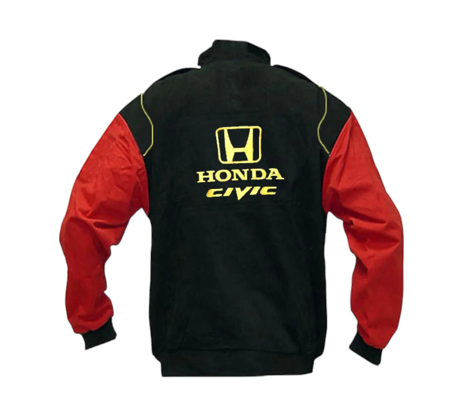 Honda Civic Racing Jacket Black & Red Vintage 1