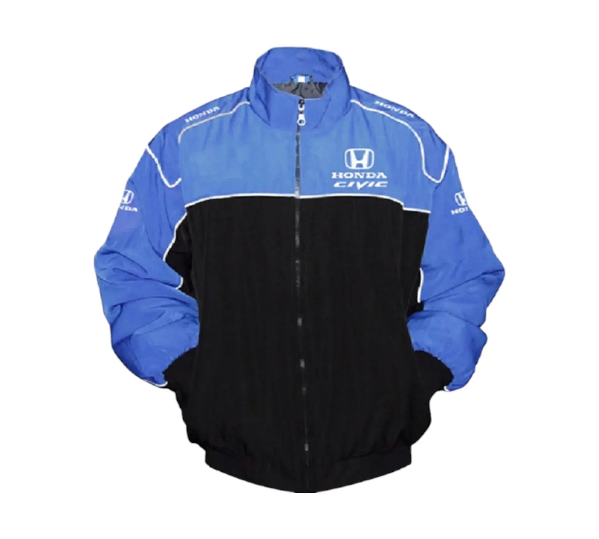 Honda Civic Racing Jacket Blue & Black Vintage
