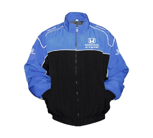 Honda Civic Racing Jacket Blue & Black Vintage