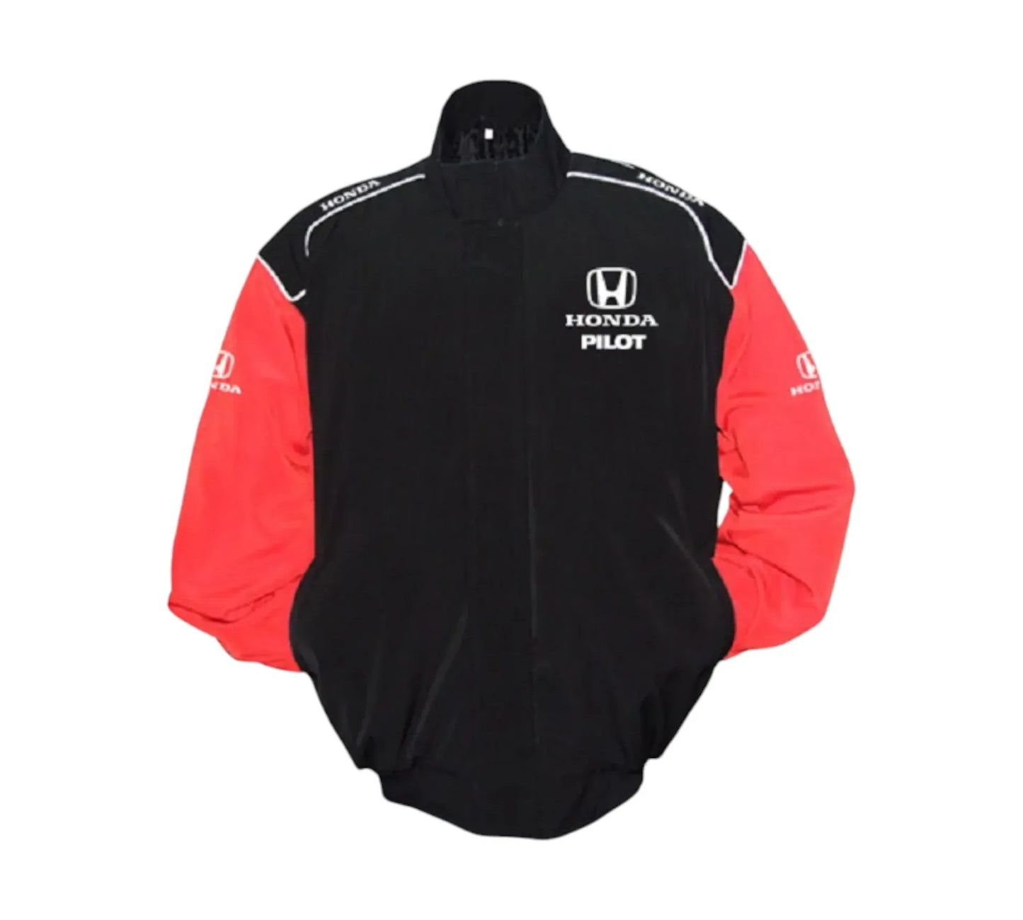 Honda Pilot Vintage Racing Jacket – Black & Red Motorsport Edition